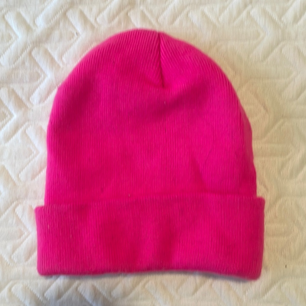 Hot pink beanie_NWOT